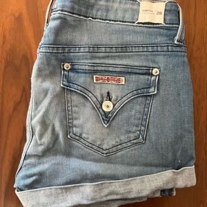 Hudson denim shorts, size 28, Hampton cuffed short short